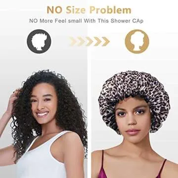 Aquior Shower Cap - Stylish Waterproof Hair Cap for All