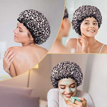 Aquior Shower Cap - Stylish Waterproof Hair Cap for All