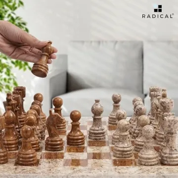 Luxury Handmade Marble Chess Set for Adults 15 Inch