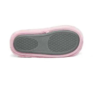 Cozy Pink Fuzzy Slippers for Women - Comfort & Style