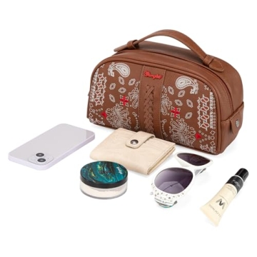 Wrangler Mini Western Paisley Makeup Pouch Travel Essential