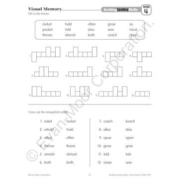 Evan-Moor Building Spelling Skills, Grade 3 - Homeschooling & Classroom Resource Workbook, Reproducible Worksheets, Teaching Edition, Spelling Strategies, Reading and Writing Skills