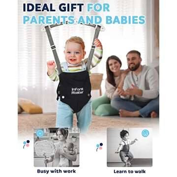 Infant Master Baby Doorway Jumpers, Sturdy Johnny Jumper Adjustable 10.8"-23.6" Strap, Soft Baby Johnny Bouncer w/Seat Bag, Protable Doorway Jumper and Boucer for Baby, Ideal Gift for Infant