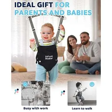 Infant Master Baby Doorway Jumpers, Sturdy Johnny Jumper Adjustable 10.8"-23.6" Strap, Soft Baby Johnny Bouncer w/Seat Bag, Protable Doorway Jumper and Boucer for Baby, Ideal Gift for Infant