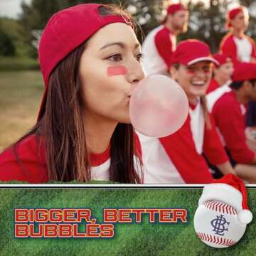 Big League Chew Peppermint Bubble Gum 3-Pack - 2.12oz Packets - Pickoff Peppermint Candy Baseball Gum - Big League Chew Baseball Sweets Set for Treats, Party Favors & More - Softball Candy