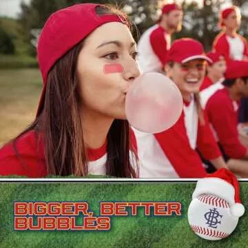Big League Chew Peppermint Bubble Gum 3-Pack - 2.12oz Packets - Pickoff Peppermint Candy Baseball Gum - Big League Chew Baseball Sweets Set for Treats, Party Favors & More - Softball Candy