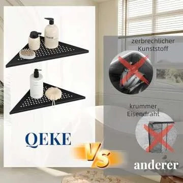 Durable Qeke Shower Corner Shelves for Clutter-Free Spaces