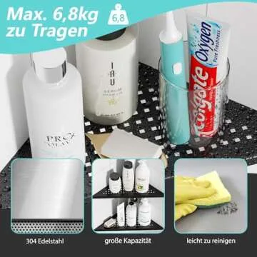 Durable Qeke Shower Corner Shelves for Clutter-Free Spaces