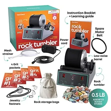 Advanced Rock Tumbler Kit with 9-Day Timer & Speed Settings