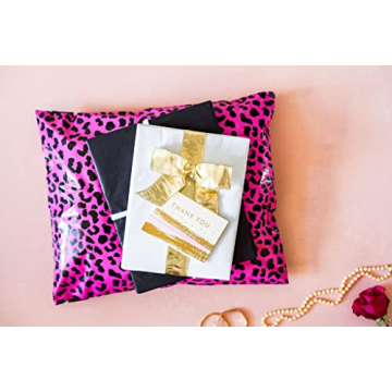 Hot Pink Cheetah Poly Mailers 14.5 x 19 - 50 Pack