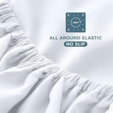 Bare Home Queen Sheet Set - Luxury 1800 Ultra-Soft Microfiber Queen Bed Sheets - Double Brushed - Deep Pockets - Easy Fit - 4 Piece Set - Bedding Sheets & Pillowcases (Queen, White)