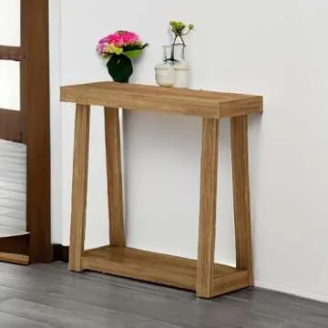 Plank+Beam Solid Wood Console Table - Elegant & Easy Assembly