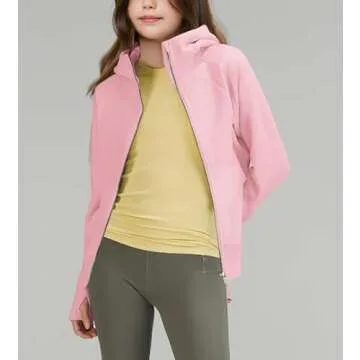 rrhss Girls Zip Up Hoodies Trendy Comfort 5-14 Years