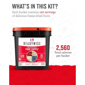 ReadyWise Emergency Food Supply Freeze Dried Fruits