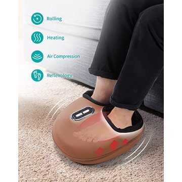 Nekteck Shiatsu Foot Massager with Heat Deep Kneading Therapy