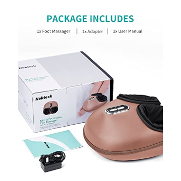 Nekteck Shiatsu Foot Massager with Heat Deep Kneading Therapy