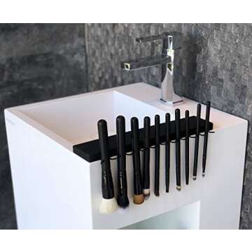 Makeup Brush Drying Rack - The Brush Bar - Makeup Brush Organizer - Portable Makeup Brush Holder - M...