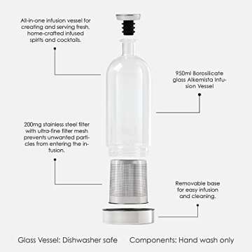 Alkemista Alcohol Infuser for Flavored Spirits 950ml