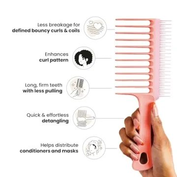 Tangle Teezer Wide Tooth Comb Eco-Friendly Detangling Tool