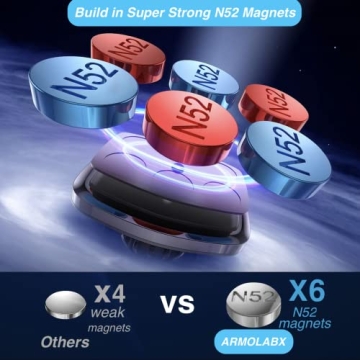 Gym Magnetic Phone Holder for Smartphone and Thick Cases