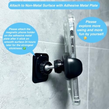 Gym Magnetic Phone Holder for Smartphone and Thick Cases