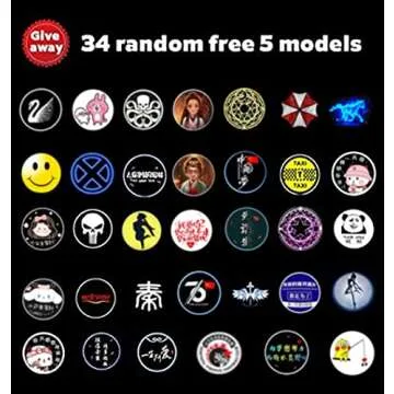 Rechargeable Wireless LED Car Door Projector Lights