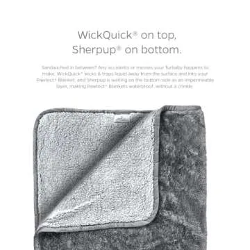 Pet Parents Pawtect Blanket, Premium Waterproof Cat & Dog Blanket with WickQuick & Sherpup Technolog...