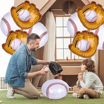 YUJUN 13PCS Baseball Balloons for Sports Parties