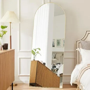 Sweetcrispy Full Length Mirror with Elegant Gold Frame