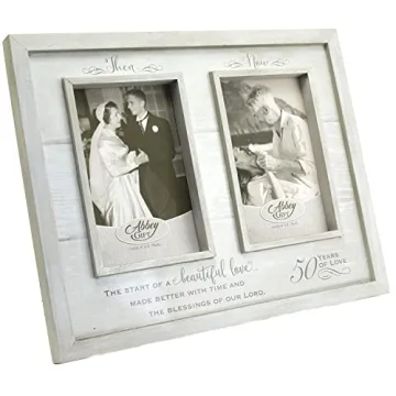 50th Anniversary Photo Frame for Couples by Abbey & CA Gift