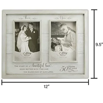 50th Anniversary Photo Frame for Couples by Abbey & CA Gift