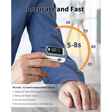 Portable Fingertip Pulse Oximeter Accurate SpO2 Monitoring