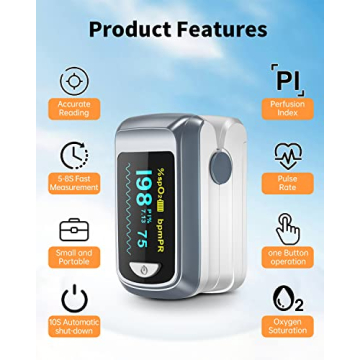 Portable Fingertip Pulse Oximeter Accurate SpO2 Monitoring