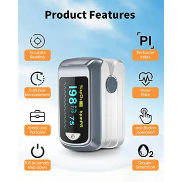 Portable Fingertip Pulse Oximeter Accurate SpO2 Monitoring