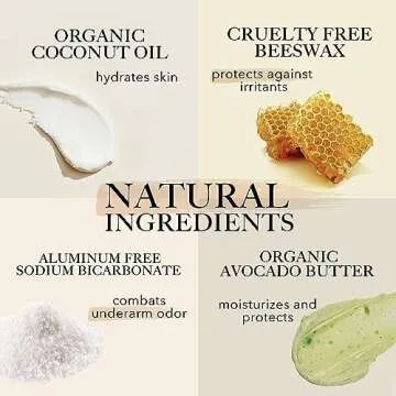 Super Natural Goods Citrus + Juniper Aluminum-Free Deodorant Stick, 3-Month Supply, 100% Natural, Ve...