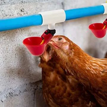 20 Pack Chicken Waterer PVC Tee Fittings - Durable and Easy Install