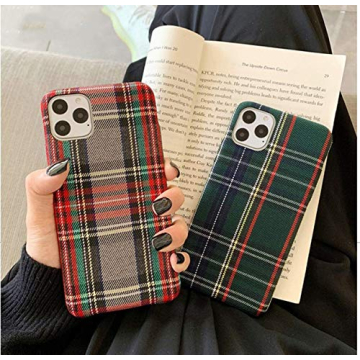Stylish Mixneer Flannel Plaid Phone Case for iPhones