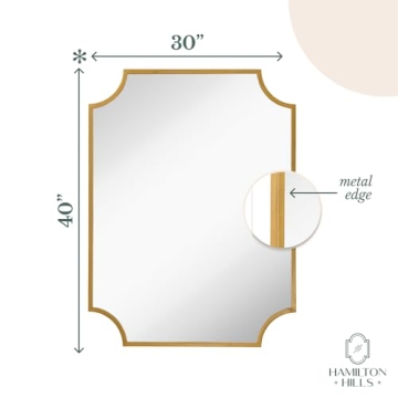 Elegant Hamilton Hills Scalloped Mirror for Your Home
