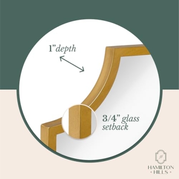 Elegant Hamilton Hills Scalloped Mirror for Your Home