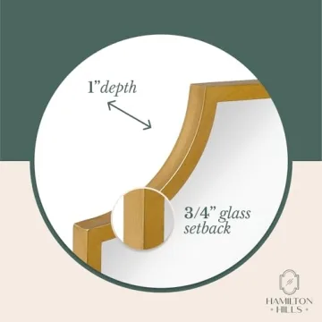 Elegant Hamilton Hills Scalloped Mirror for Your Home