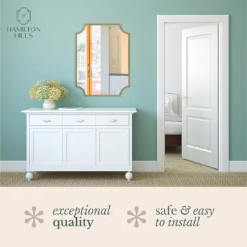 Elegant Hamilton Hills Scalloped Mirror for Your Home