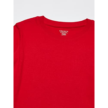 French Toast Boys Long Sleeve Crewneck Tee - Comfortable & Stylish Red T-Shirt