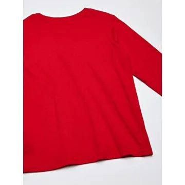 French Toast Boys Long Sleeve Crewneck Tee in Red