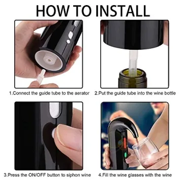 RICANK Electric Wine Aerator One-Touch Dispenser Spout