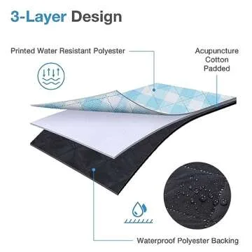 WILLOW WEAVE Extra Large Picnic Blanket Waterproof Outdoor