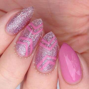 Whats Up Nails Chevron Vinyl Tape Stencils for Nail Art