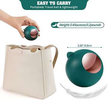 Reusable Gel Lint Roller for Pet Hair, Washable Lint Remover for Clothes Laundry, Portable Dog Cat Pet Hair Dust Fuzz Fur for Travel Household