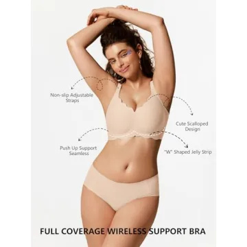 COCOMARTS Jelly Bras Wireless Push Up Seamless Comfort