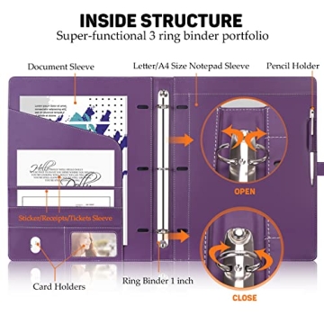 Toplive Stylish Padfolio Organizer for Business & Gifts