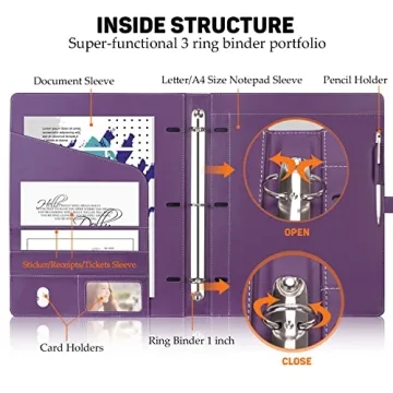 Toplive Stylish Padfolio Organizer for Business & Gifts